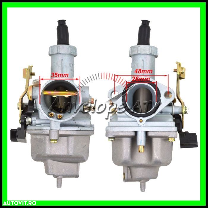 Carburator ATV 125 150 PZ26 26MM PZ27 cu prindere 48MM - Soc Manual - 2