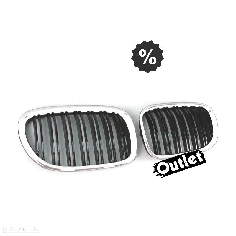 R148455C1 GRELHA FRONTAL BMW SERIE 7 F01 09-15 LOOK M CROMADO - 6