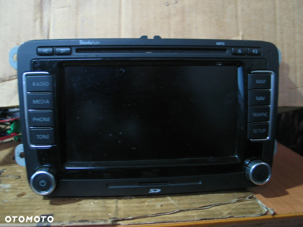 radio radioodtwarzacz nawigacja skoda octavia 2 II mp3 sd 1Z0035680A