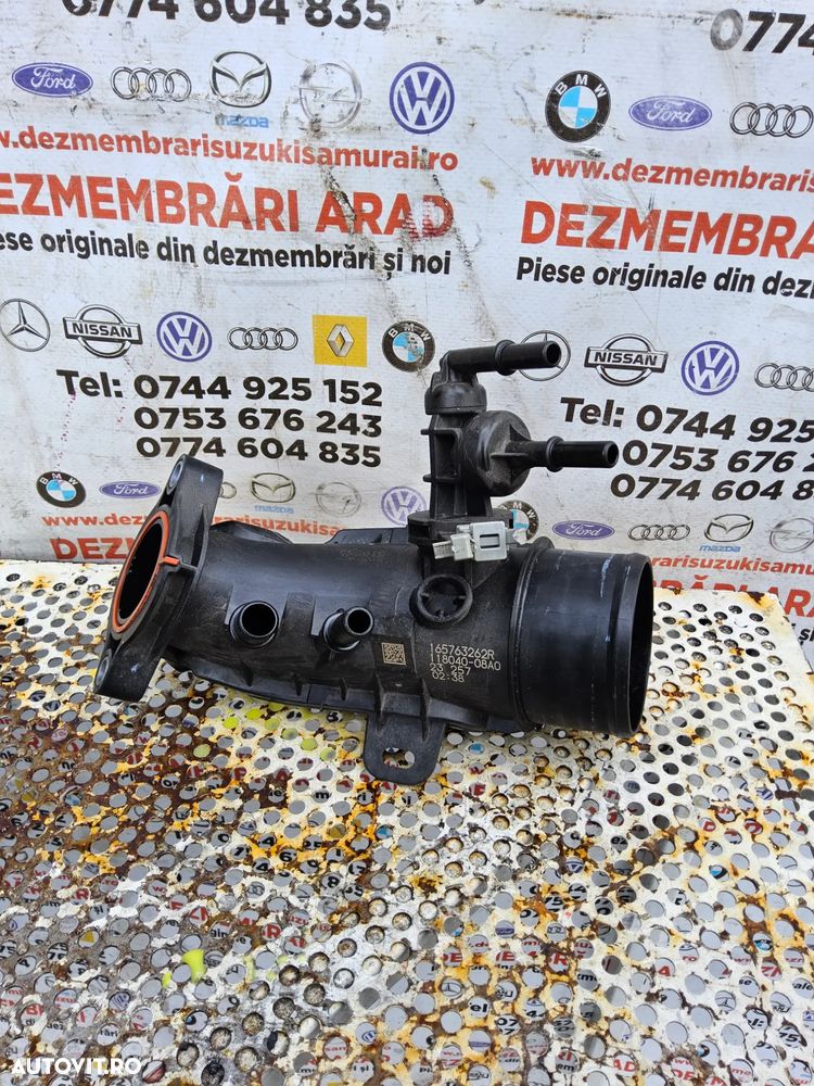 Tub intercooler Dacia Renault 1.0 tce cod 165763262r Duster Logan Sandero Captur Clio jogger dokker micra juke - 1