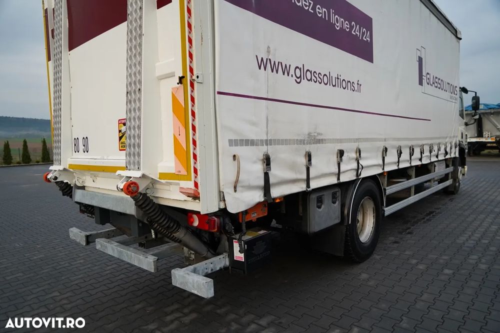 DAF CF 290 / 4X2 / SOLO / CORTINĂ 8M / HALOGEN DHOLLANDIA / PODEA REZISTENTĂ / EURO 6 - 14