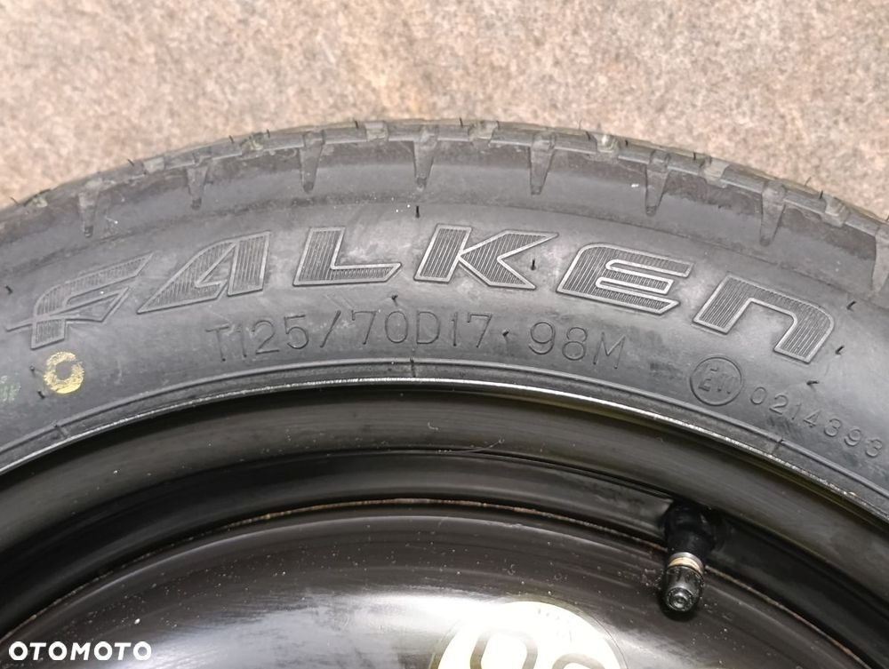 TOYOTA COROLLA E21 od 2019r Koło Dojazdowe Zapasowe 125/70 D17 FALKEN 20r - 2
