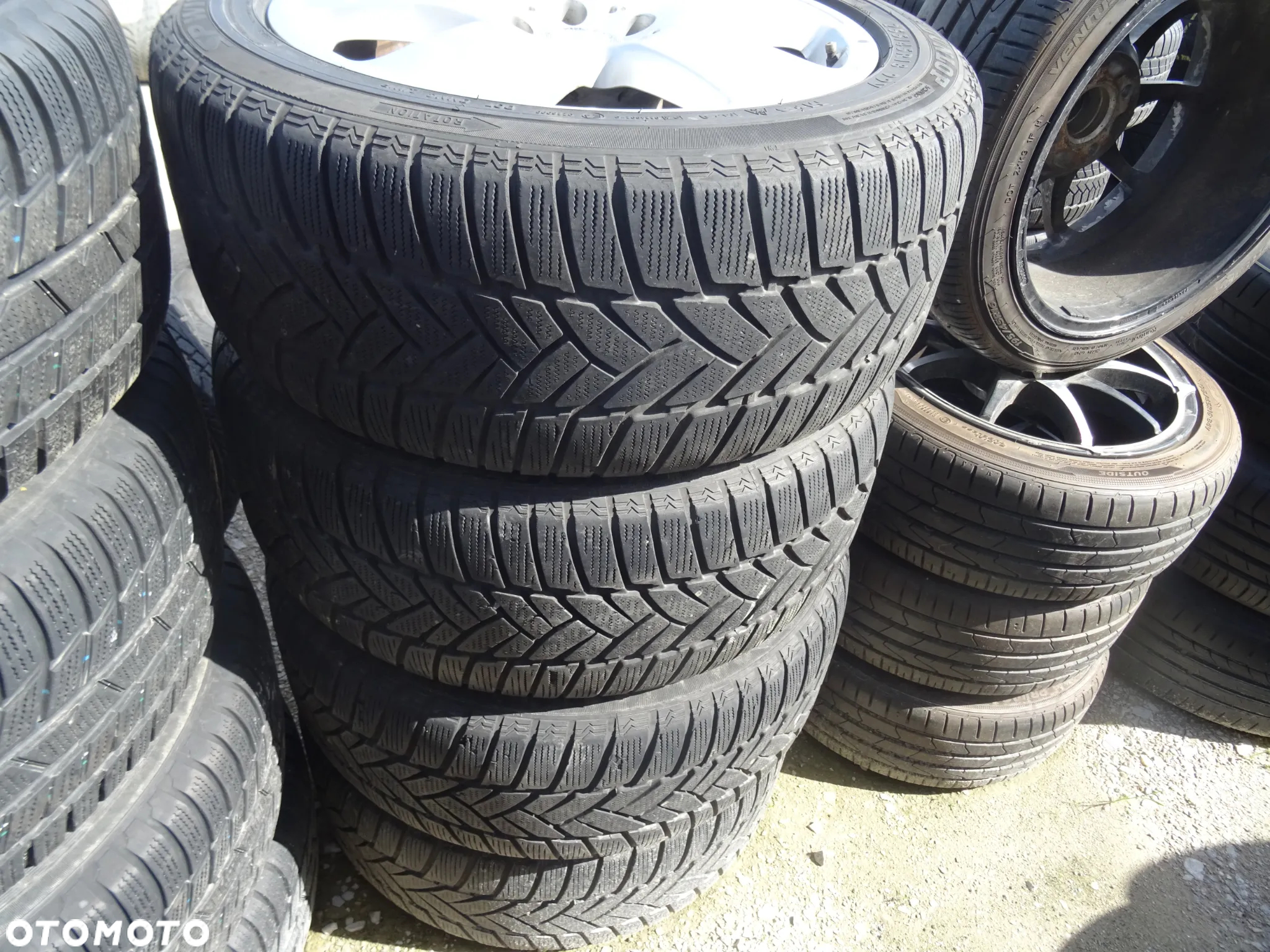 Koła mercedes komplet felgi opony zimowe a2214012102 255/45 R18 99v 3108 - 2