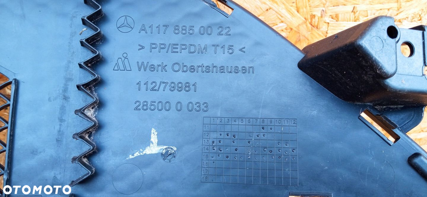MERCEDES CLA W117 13- KRATKA ATRAPA ZDERZAKA PRZÓD BEZ PDC A1178850022 - 10