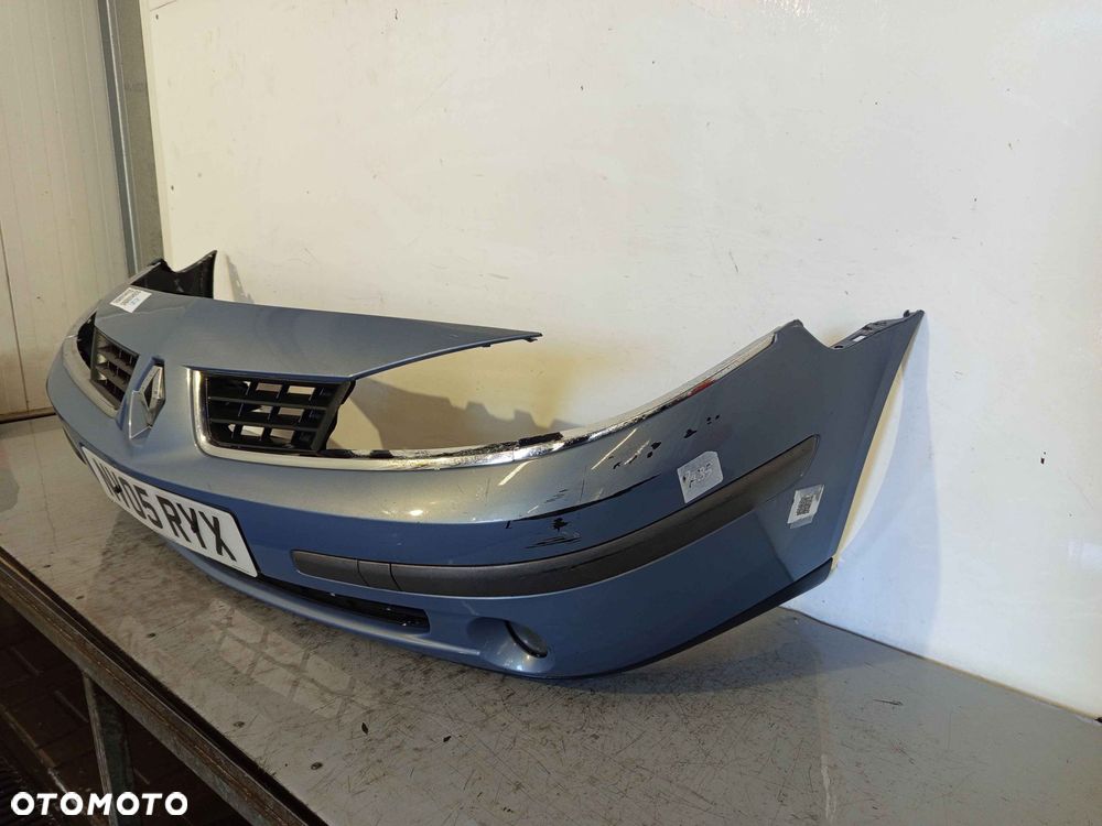 + ZDERZAK PRZÓD PRZEDNI DO RENAULT LAGUNA II 2 LIFT FL TED47 BŁĘKITNY HALOGENY - 3