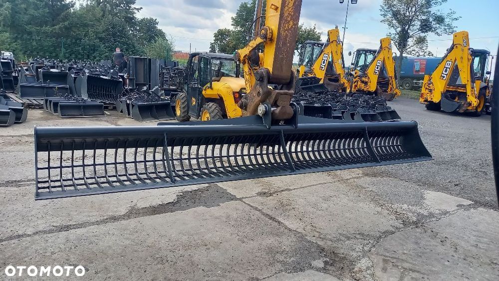 Łyżka przesiewowa 400cm 4m do czyszczenia zbiorników wodnych, ażurowa przesiewająca JCB JS130 - 1