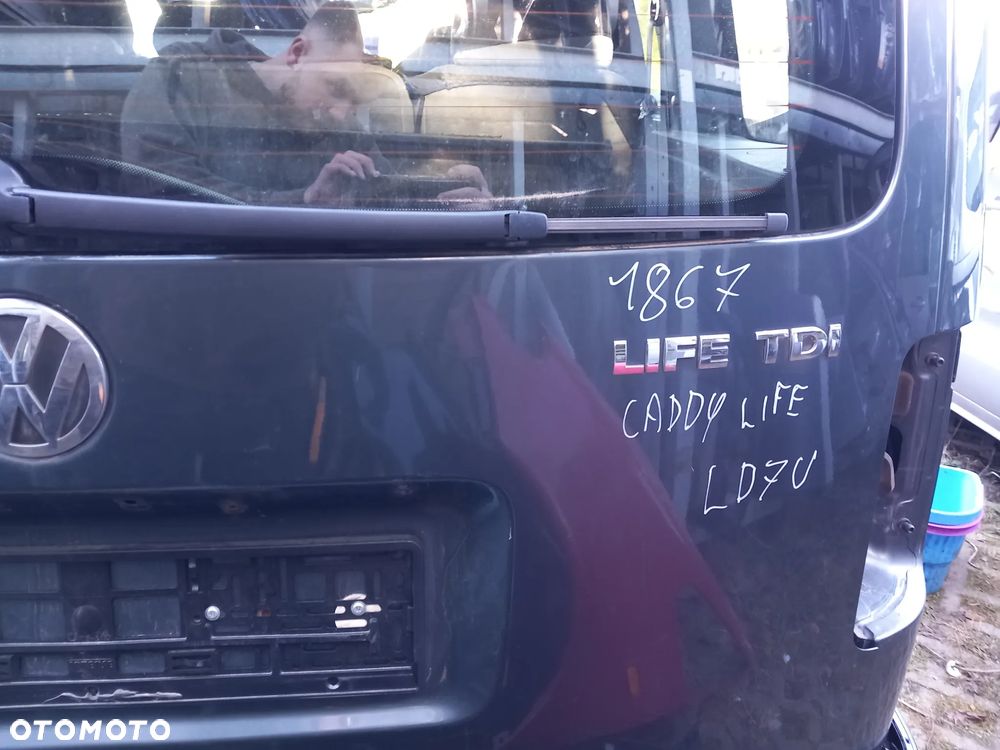 VW CADDY KLAPA BAGAŻNIKA TYLNA TYŁ KOLOR: LD7U - 5