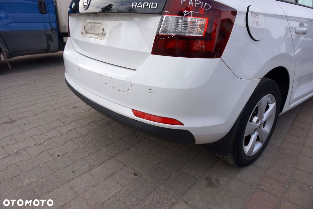 ZDERZAK TYLNY RAPID NH3 HB LF9E  BIAŁY SKODA 2012-2019 - 4