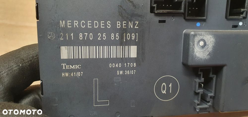 Moduł sterownik drzwi lewy przód Mercedes E Klasa W211 Lift A2118702585 - 5
