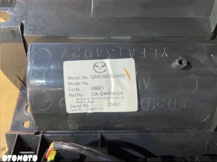 GR4C 66DV0A02 wyświetlacz nawigacji mazda 6 gg gy - 5