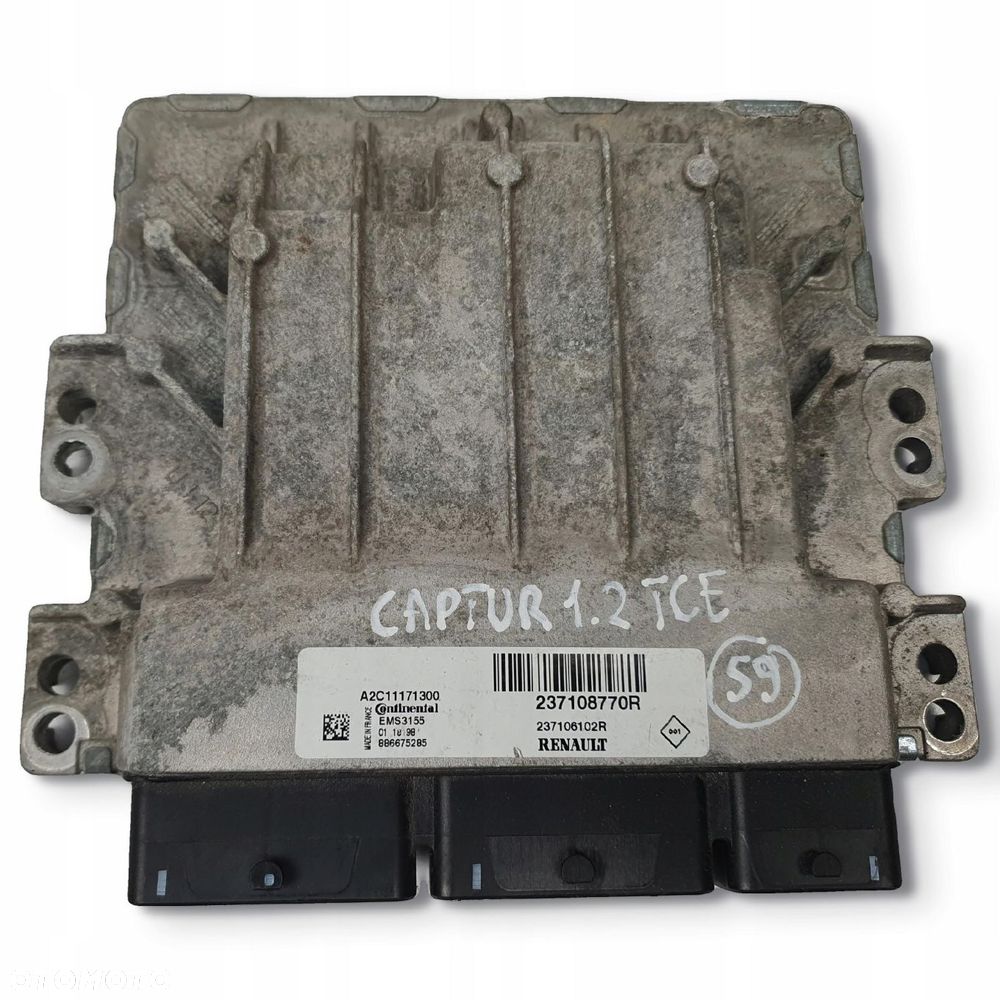 STEROWNIK SILNIKA Renault Captur I 1.2 TCe komputer 237108770R A2C11171300 - 1