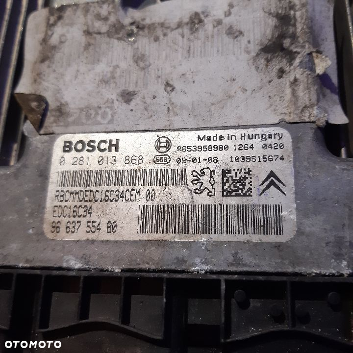 Peugeot Citroen komputer sterownik 9663755480 - 2