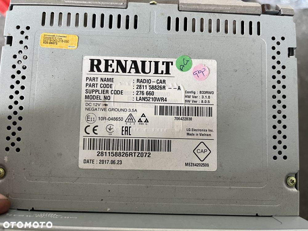 Radio nawigacja Renault Clio IV 281158826R - 4