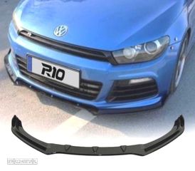 SPOILER LIP FRONTAL VW SCIROCCO R20 08-13 PRETO BRILHANTE