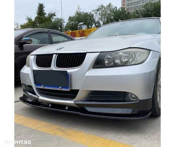 Lip Prelungire Bara Fata Cu Splitere BMW E90 NFL 05-08 cu Bara Normala - 2