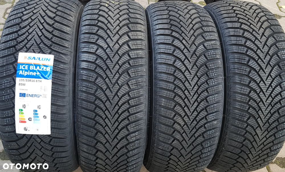 4x 195/55R16 Sailun Ice Blazer Alpine + Komplet opon zimowych - 1