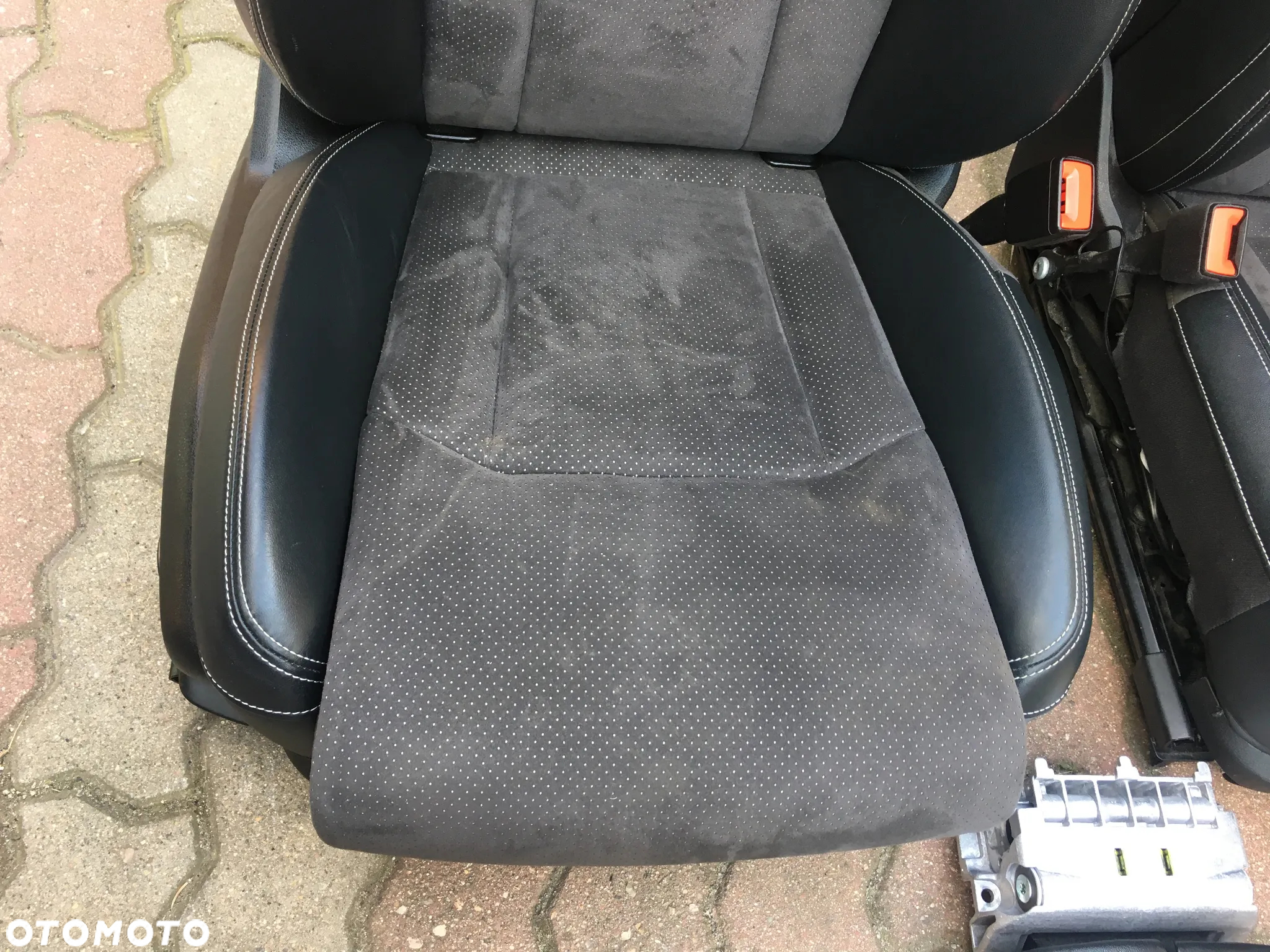AUDI Q7 4M / S-Line / FOTEL FOTELE KANAPA BOCZKI TAPICERKA / SKÓRA CZARNA / 7 OSOBOWA / ISOFIX / ORYGINAŁ - 12
