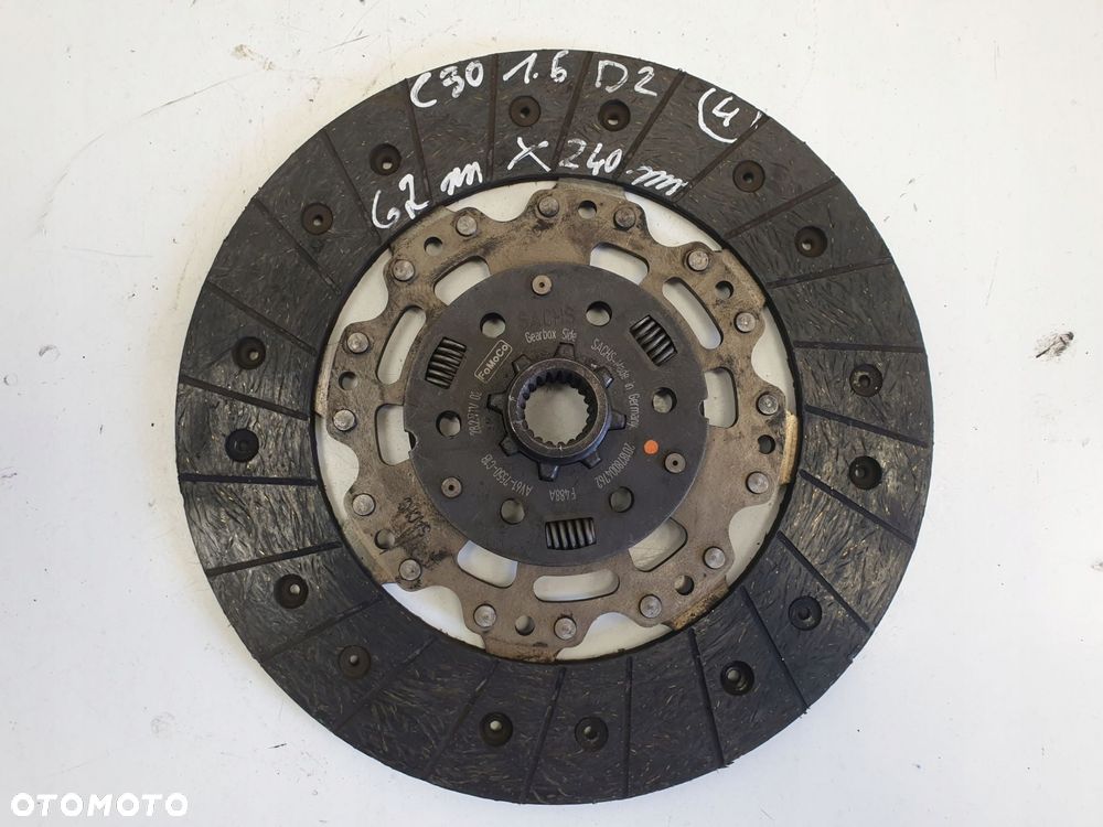 Volvo S40 II V50 1.6 D2 TARCZA DOCISK sprzęgło - 6