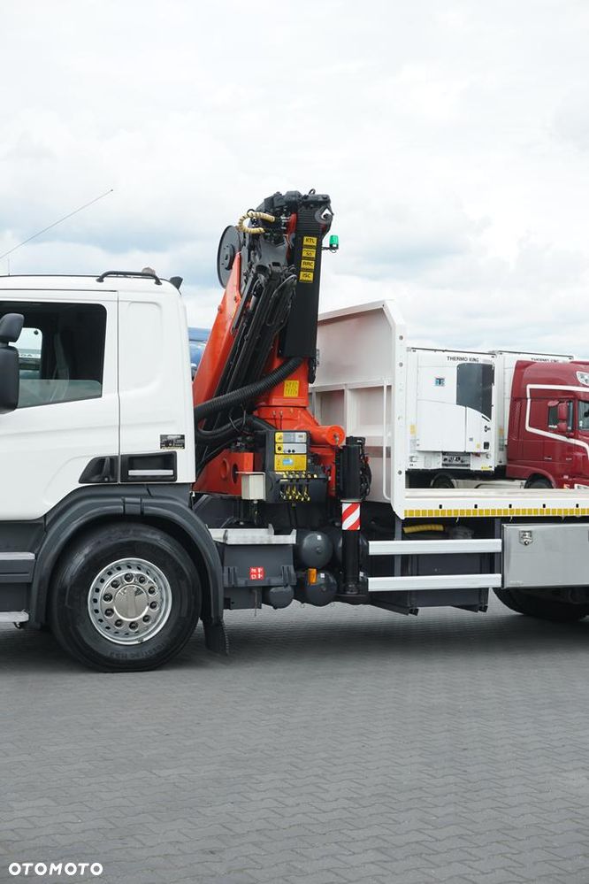 Scania / P 420 / 8 X 4 / TRIDEM / SKRZYNIOWY + HDS / PALFINGER PK 26002 / WYS. 12 M / DŁ. 8 M - 32