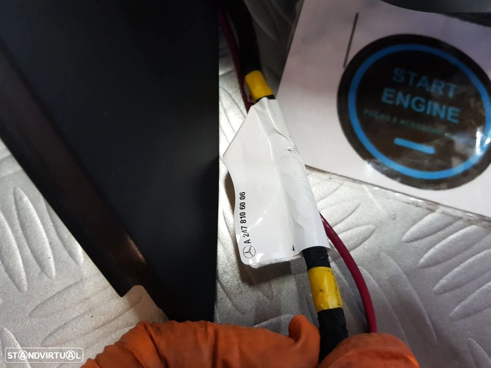 Espelho Retrovisor direito Mercedes Classe B W247 2019-2023 com aviso de ultrapassagem - 4