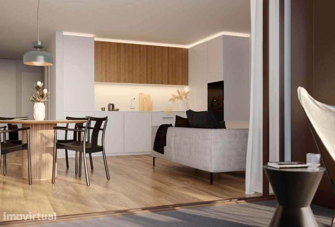 Apartamento T2 em condomínio de luxo com 96 m2 e varanda de 11.6 m2. - Grande imagem: 4/20