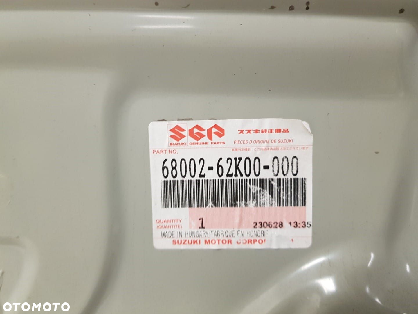 FABRYCZNIE NOWE ORYGINALNE DRZWI LEWE PRZEDNIE SUZUKI SWIFT MK6 VI 04-10 3d 68002-62K00-000 - 6