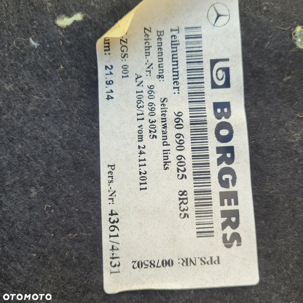 TAPICERKA KABINY ACTROS MP4 A9606903025 CHWALIM116 - 3