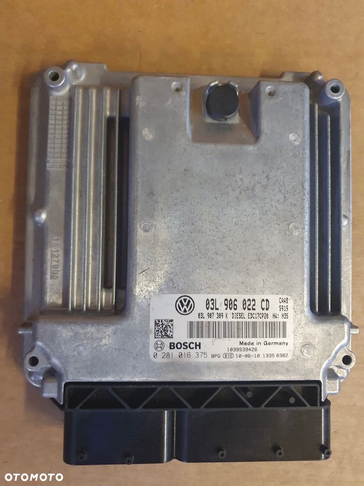 KOMPUTER STEROWNIK SILNIKA VW TRANSPORTER T5 2.0 TDI 0281016375 03L906022