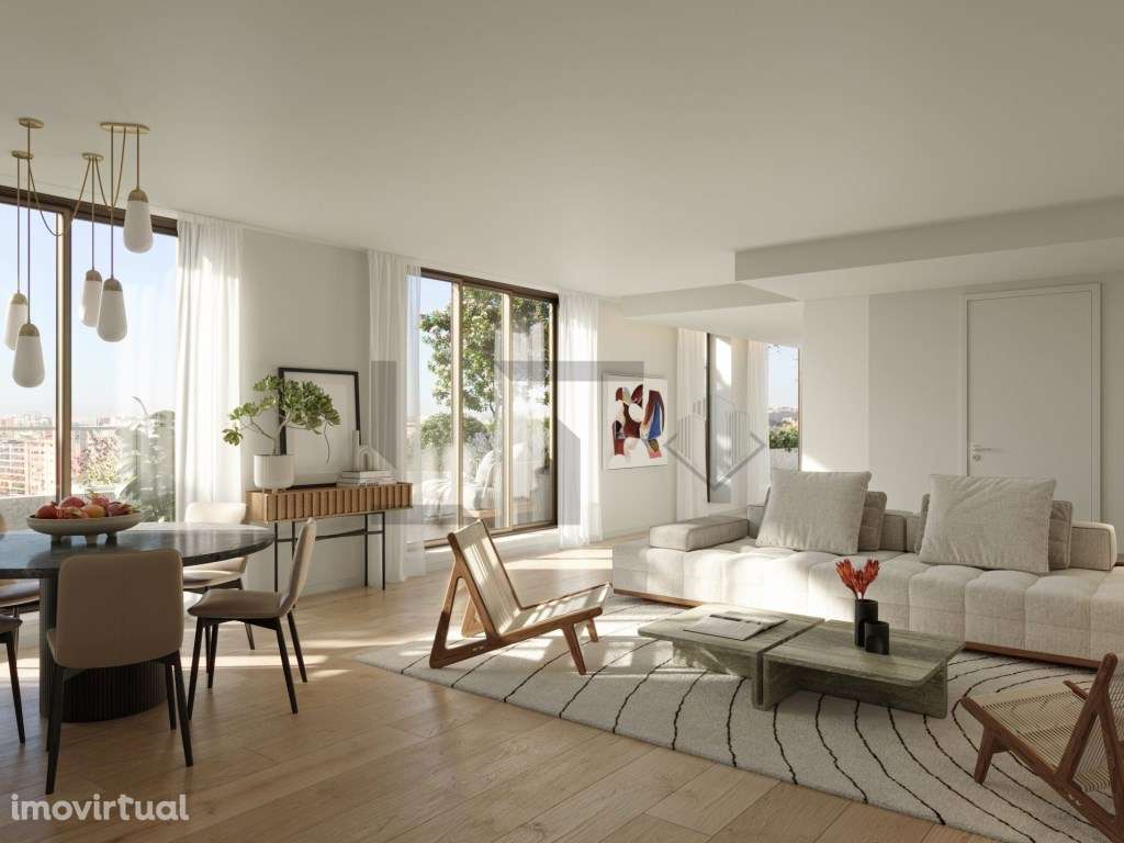 Apartamento T3 com Terraço e Garagem para Venda na Av. Brasil, Camp... - Grande imagem: 3/14