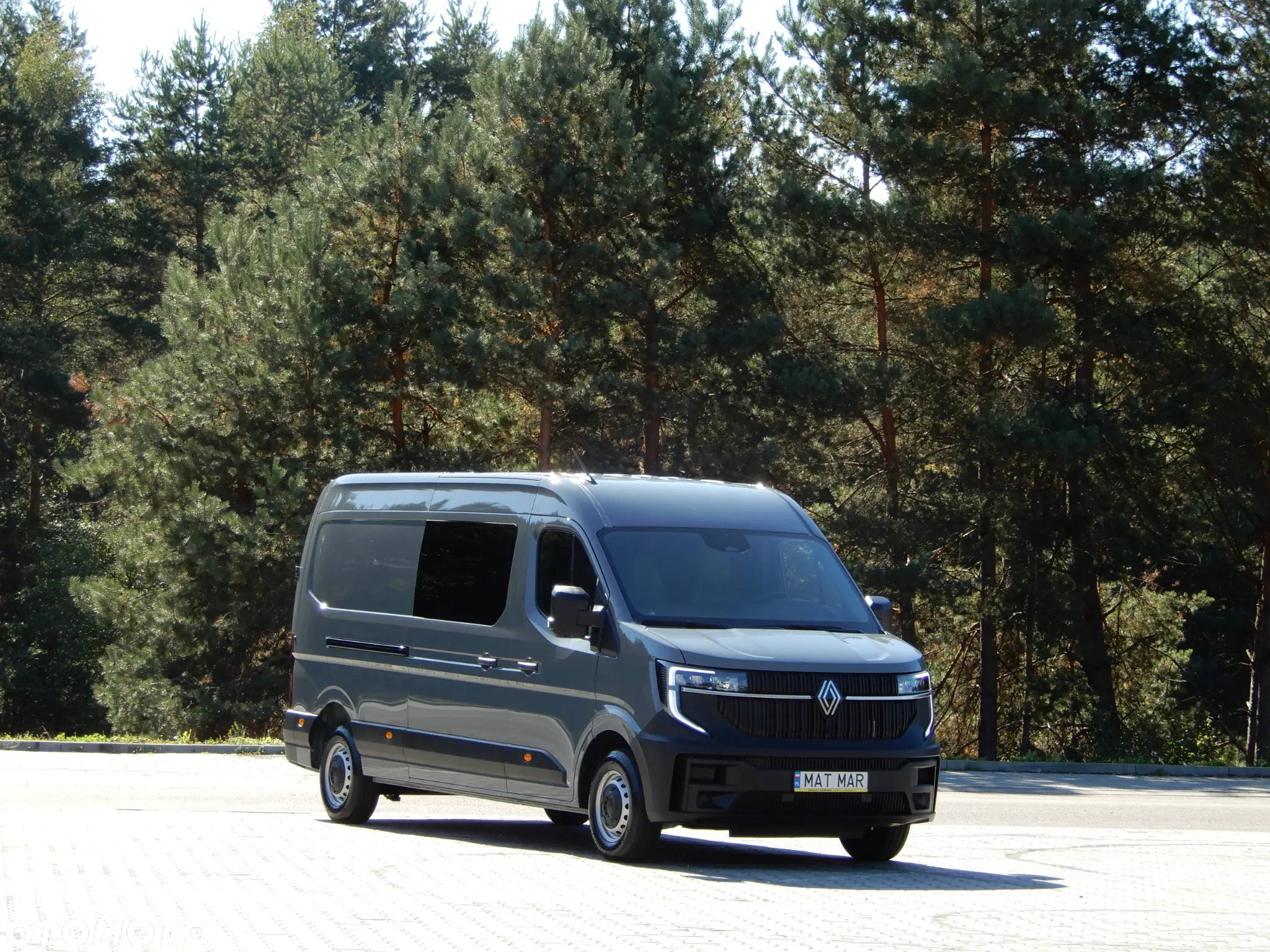 Renault Master 2.0 dCi 130 KM MIXTO Doka Brygadowy Dubel 7-Mio Osobowy+1080 Kg Ładowność HAK 2500 Kg Blaszak Furgon L3H2 Android Auto Carplay GWARANCJA FABRYCZNA STAN AUTA NOWY NIE UŻYWANY - 2