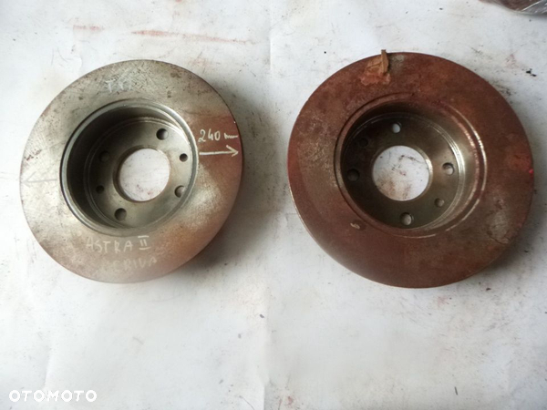 tarcze tył nowe oryginał 240mm opel astra ii 2 g  3 iii h zafira  meriva a hamulcowe