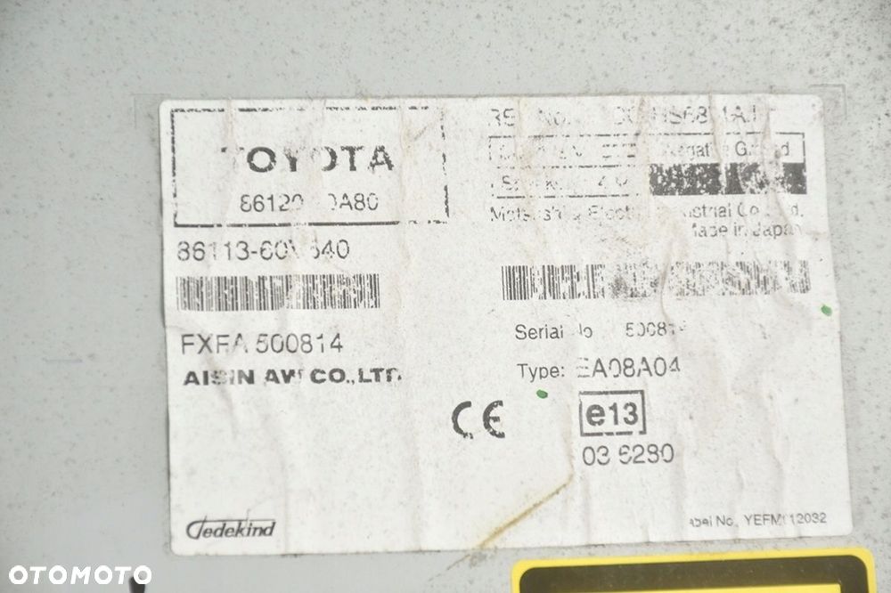 radioodtwarzacz * toyota avensis iii t27 86120-20a80 - 6