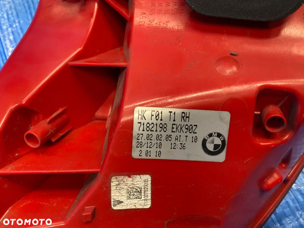 LAMPA TYŁ TYLNA W BŁOTNIK LEWA PRAWA  LEWY PRAWY BMW F01 F02 F04 7182197 7182198 EUROPA  ORYGINAŁ - 10