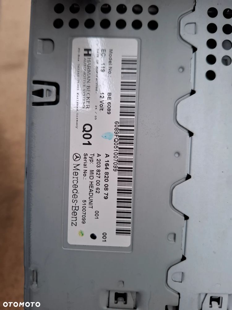 MERCEDES ML W164 RADIO S1648200879 - 4