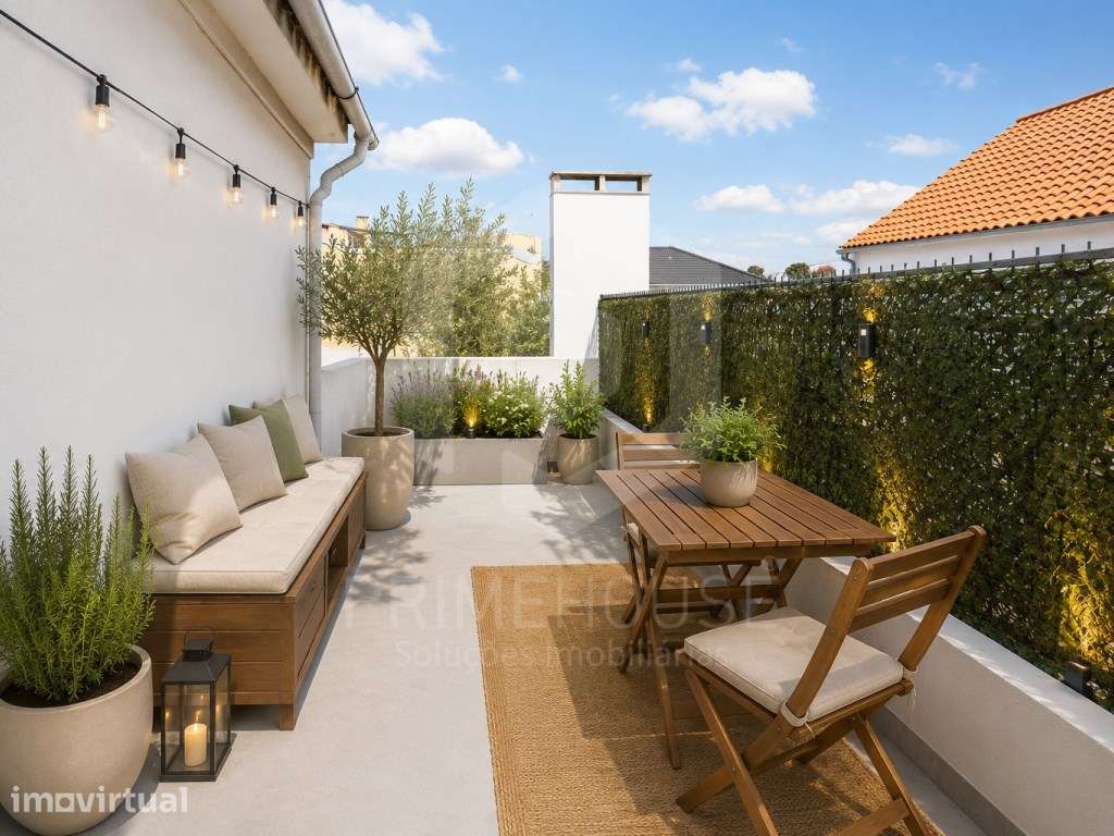 Andar de Moradia T3 com suite e terraço em Qta do Conde, - Grande imagem: 4/33