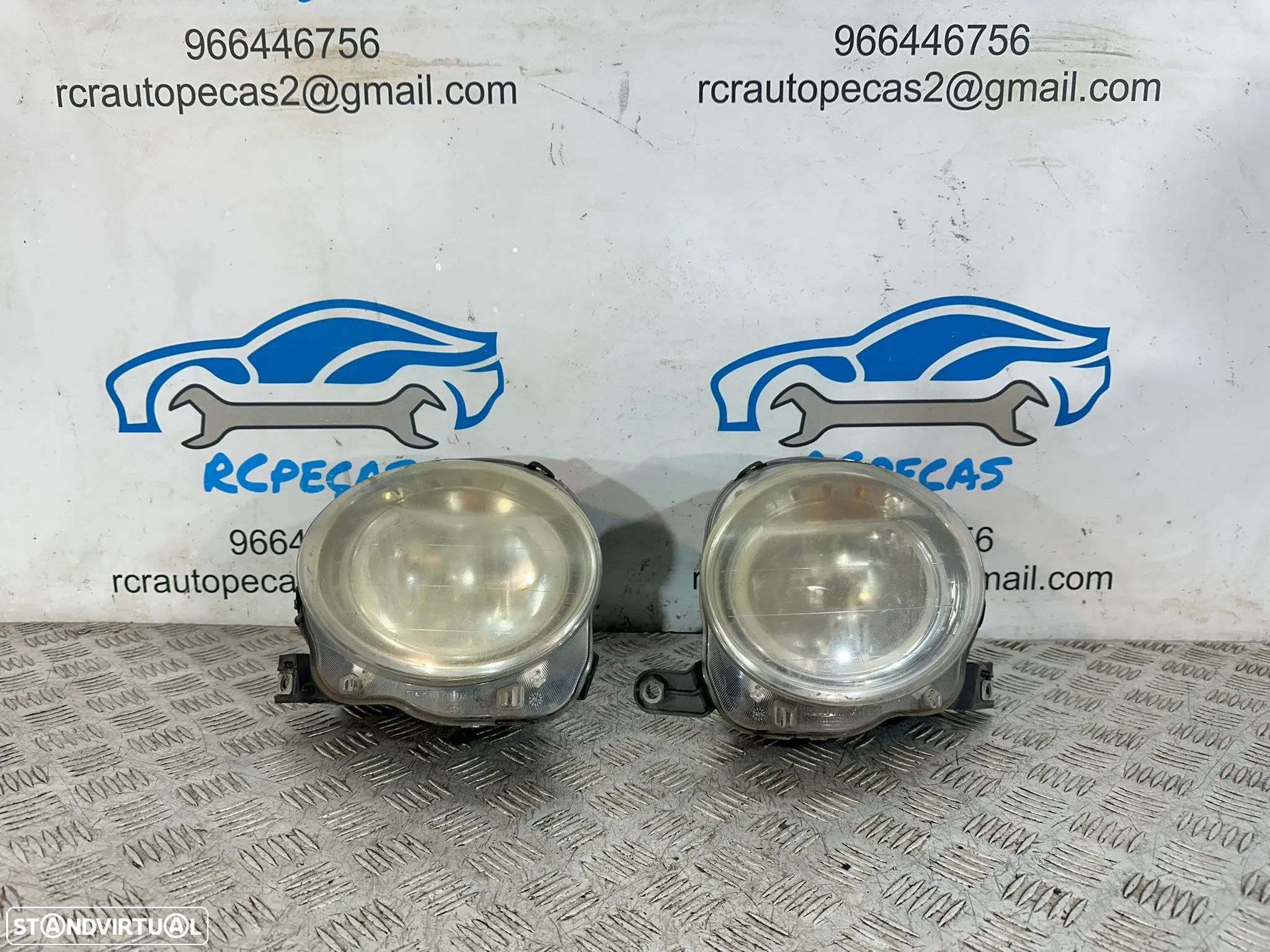 .Conjuntos Oticas Farois Frente Frontal Esquerda Direita Originais Fiat 500 312 2007 - Presente - 1