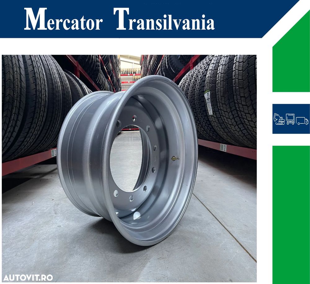 Janta NOUA  Otel 14.00X22.5 Akojant 10 prezoane, 105 mm intre prezoane, fiu 280 mm, flansa interioara Valva exterioara Toate Pozitiile - 1