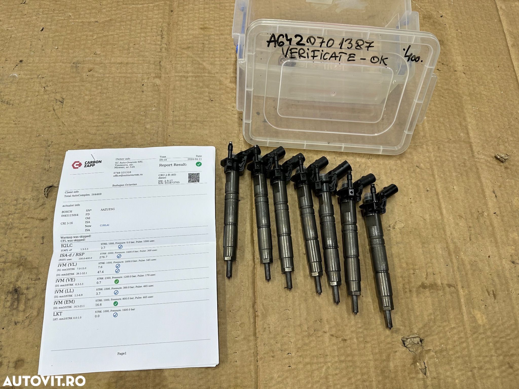 Injector MERCEDES CLS 320, 280, SPRINTER 3.0 V6 euro 4 cod A6420701387 - 1