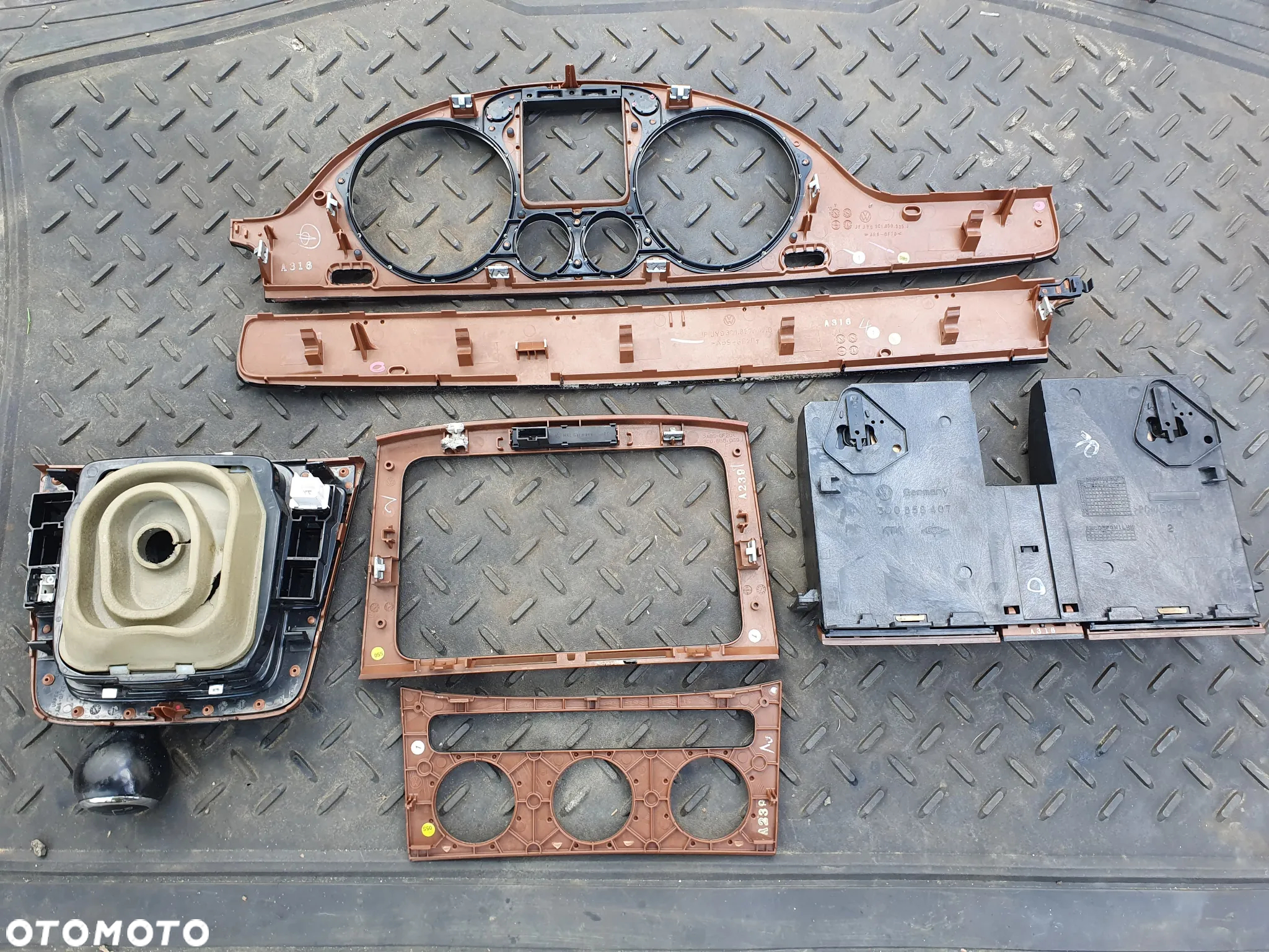 VW PASSAT B6 DEKOR KOMPLET DEKORÓW WNĘTRZA DREWNO - 6