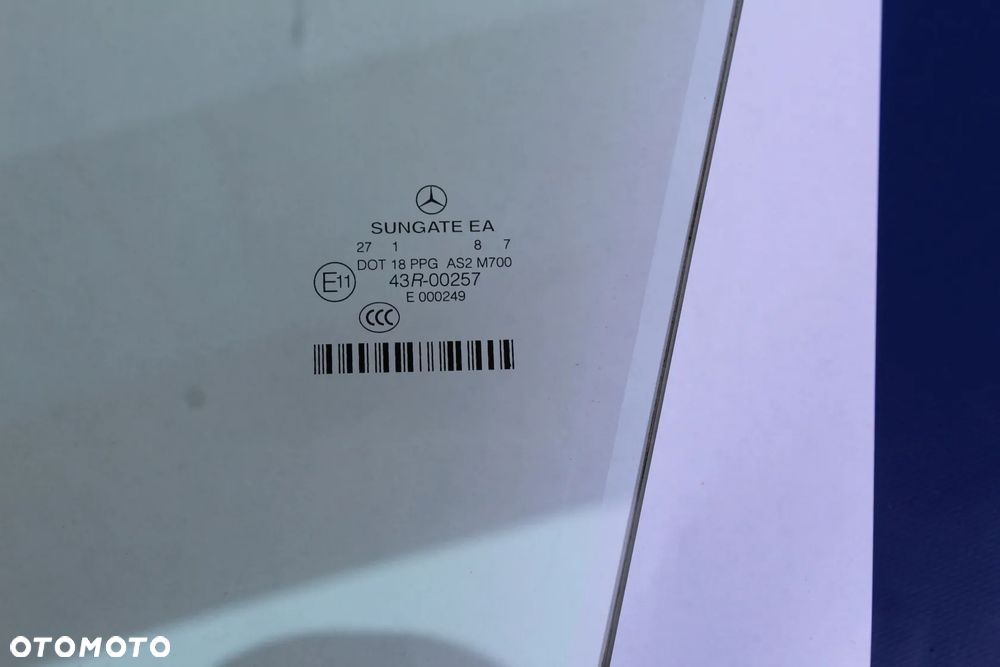 Szyba drzwi tył prawy tylna prawa Sungate IR podwójna OE Mercedes W221 Long - 19
