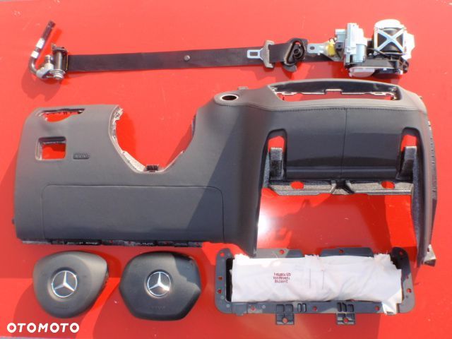 MERCEDES GL ML GLE X166 W166 W292 DESKA KONSOLA PODUSZKA KOLANOWA AIRBAG KOLAN KOLANÓWKA SKÓRA Raz2 - 3