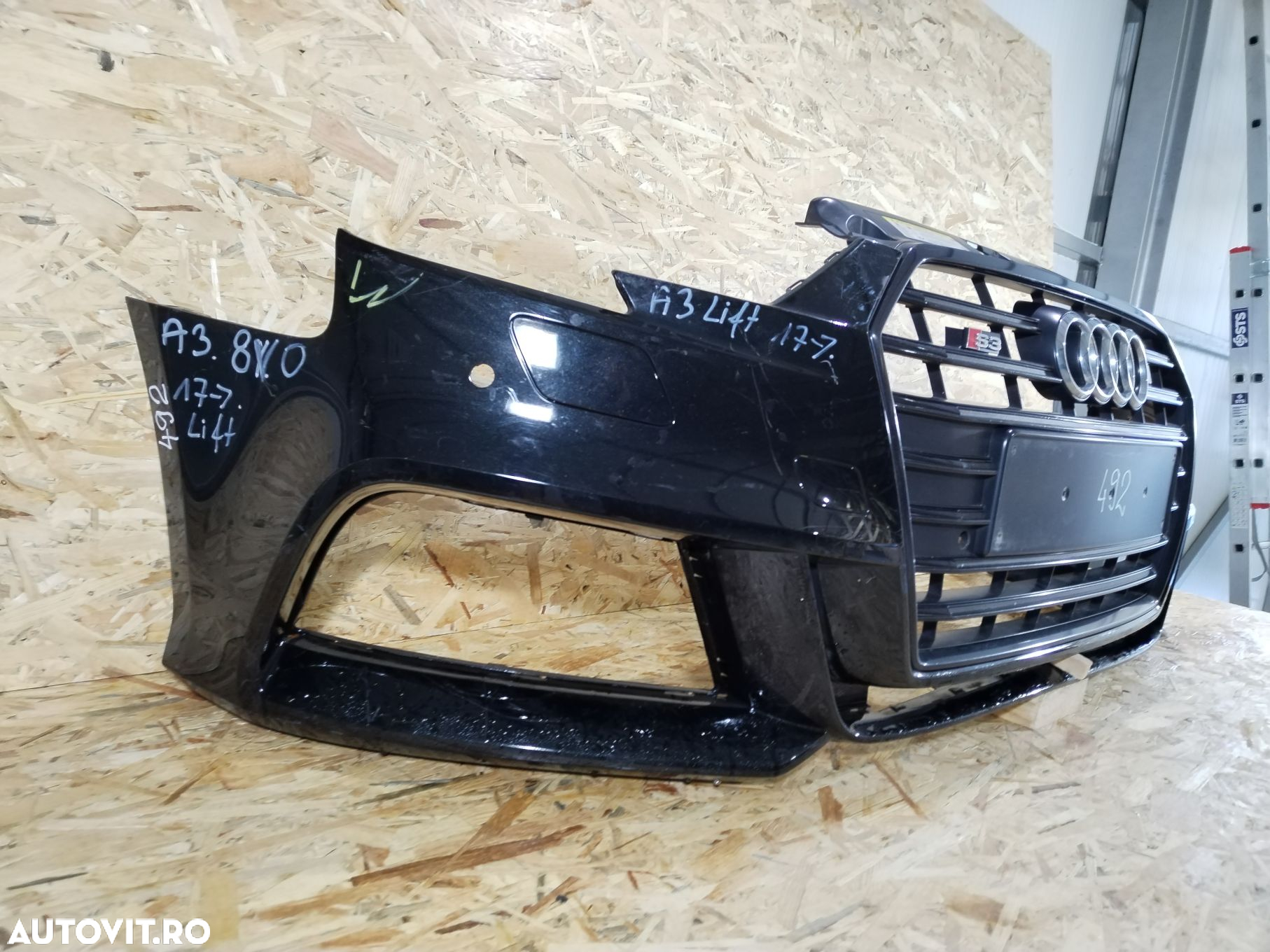 Bara fata Audi A3, S-Line, hatchback, 2016, 2017, 2018, 2019, 8V3807437AM. - 10