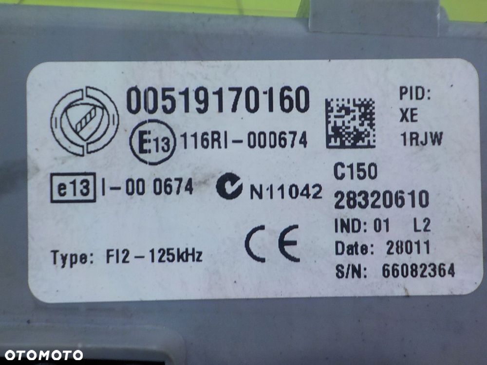 FIAT DOBLO II 1.3 M-JET 12r skrzynka bezpiecznikow modul BSI 00519170160 - 8