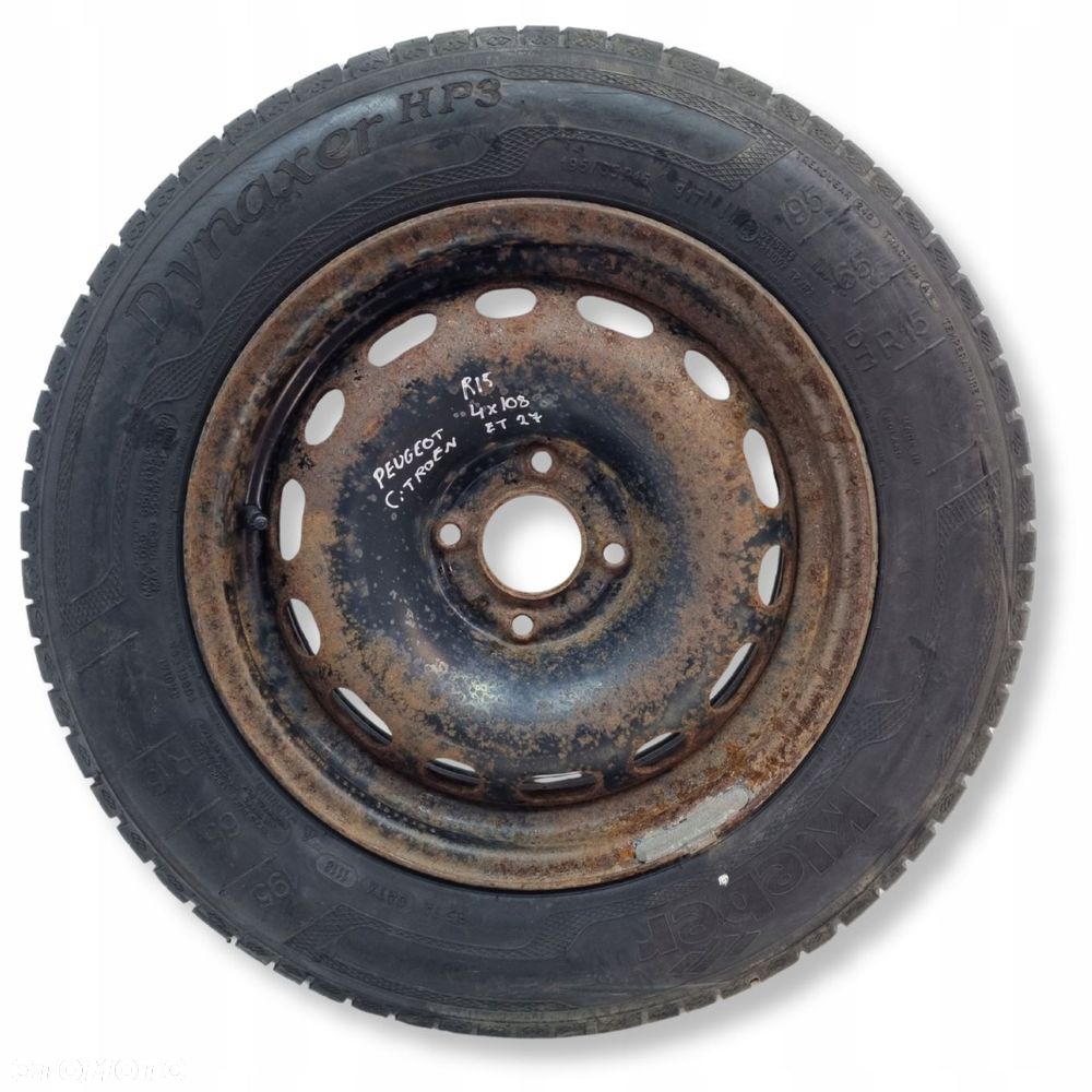 KOŁO ZAPASOWE Peugeot Citroen C3 II zapas felga 195/65 R15 4x108 ET27 - 1