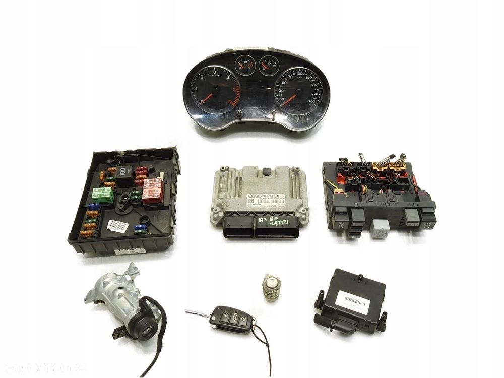 ZESTAW IMMO KOMPUTER AUDI A3 8PA 1.9 TDI 03G906021RE 8P0907279K 1K0907530P - 1