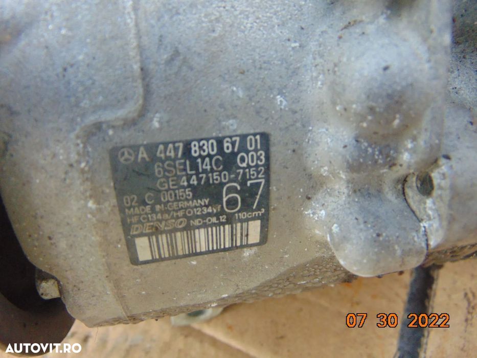 Compresor clima Mercedes Vito 1.6 w447 v class viano renault trafic 1. - 2