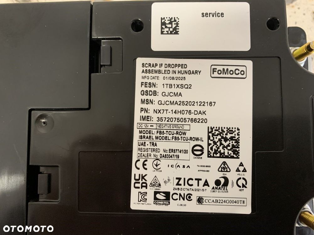 NOWY ORYGINALNY MODUŁ STEROWNIK KOMPUTER INTERFEJS  FORD NX7T-14H076-DAK - 3