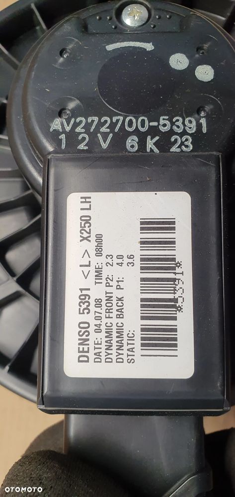 Wentylator silnik dmuchawy nagrzewnicy Jaguar XF X250 5391 AV272700-5391 - 7