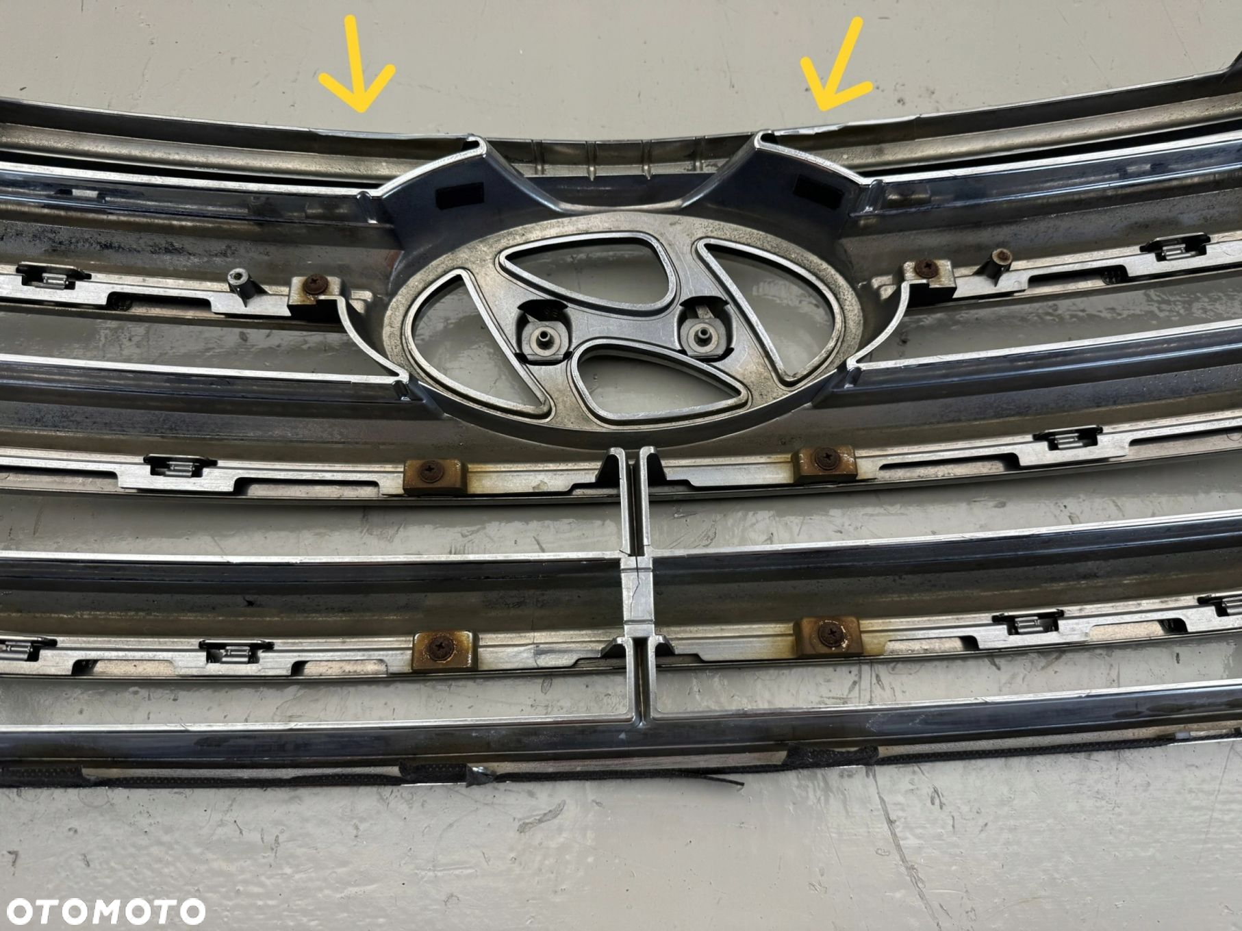 HYUNDAI SANTA FE 3 III LIFT 15-18R GRILL ATRAPA KRATKA ZDERZAKA PRZÓD - 12