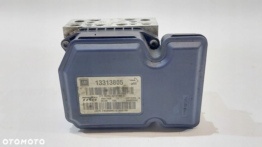 pompa sterownik abs opel insignia a 09r 13313805 - 4